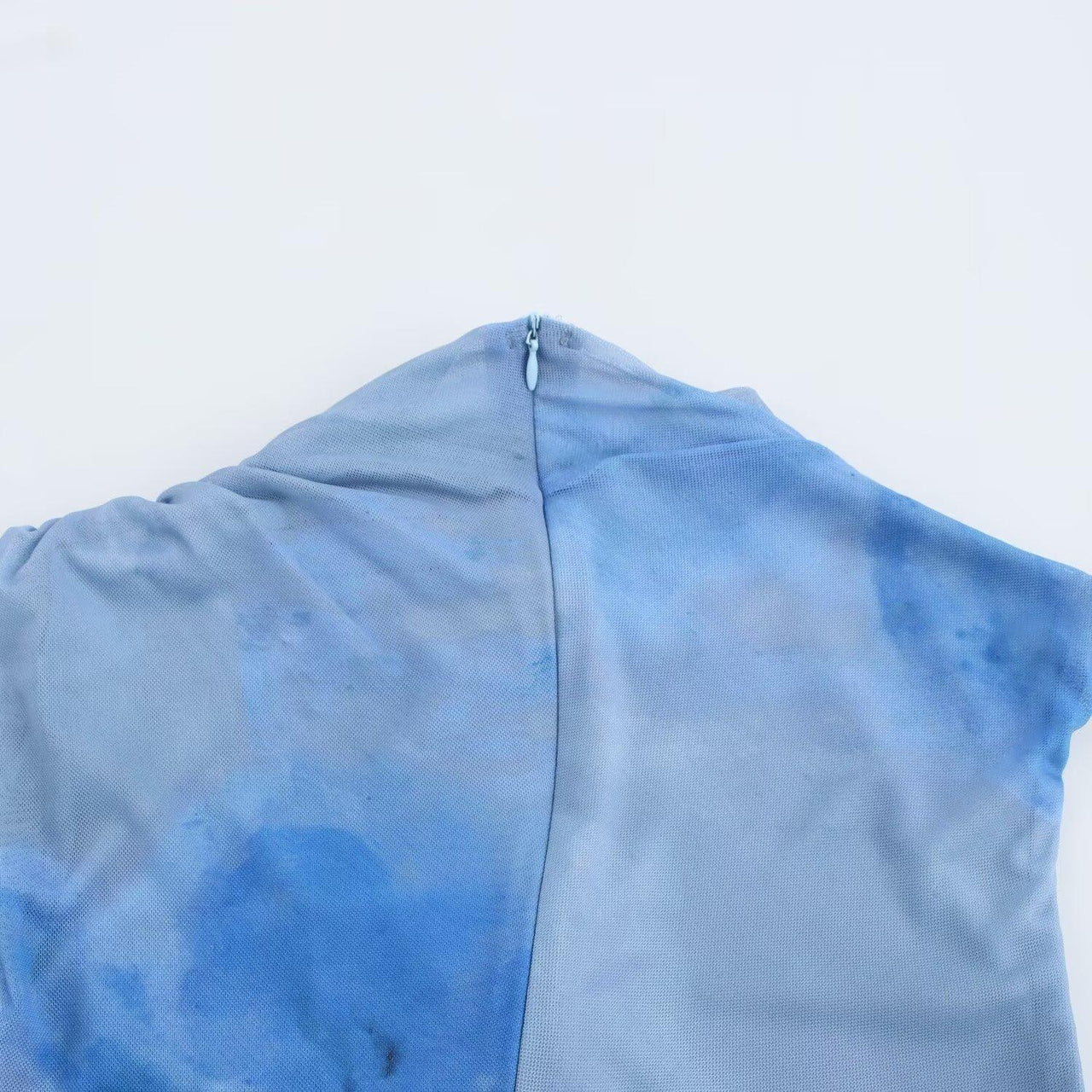 Simple Slim Print Pleated Dress