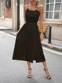 Women's Clothing Cross-border Solid Color Sling Dress