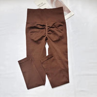 Seamless Sport Yoga High Waist Pants Leggings Sport See Through Yoga Gym Running Quick Dry Pants Scrunch Butt Pants