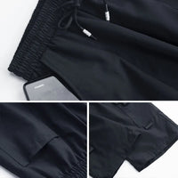 Summer Men's New 2025 Fashion Loose Ice Thin Quick-Drying Seven-Minute Pants Multi-Pocket Breathable Sports Casual Work Shorts