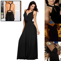 Women's Sexy Long Party Dress Club Floor-Length Summer Backless Bandage Maxi Dress Multiway Bridesmaids Boho Women Dress Vestidos