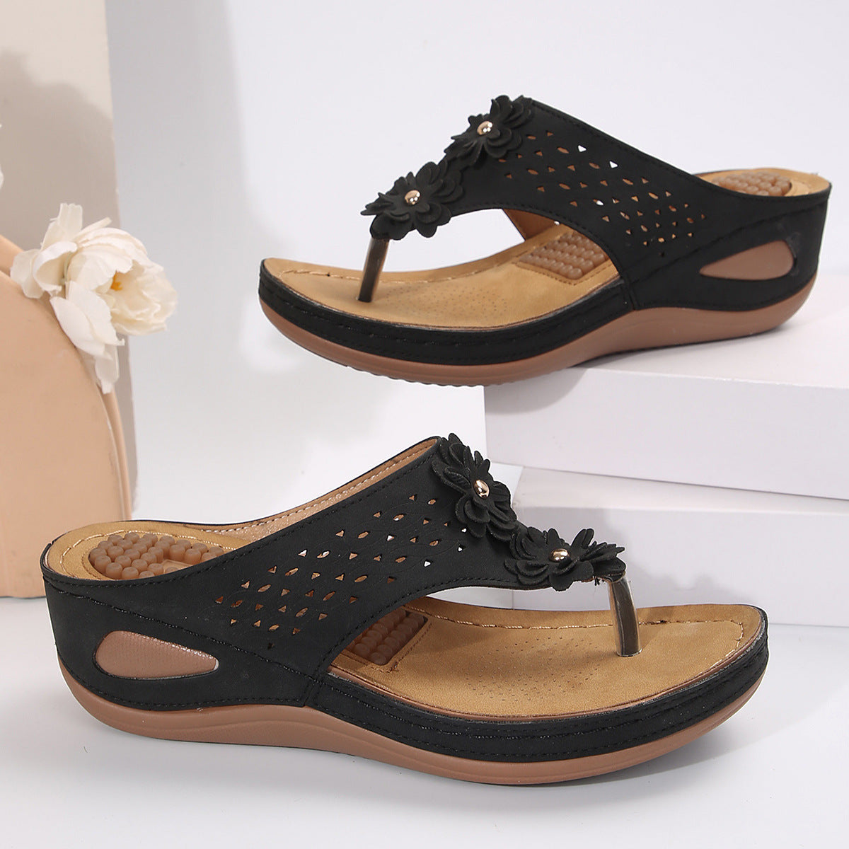 Flip-Flops Casual Wedge Platform Beach Shoes