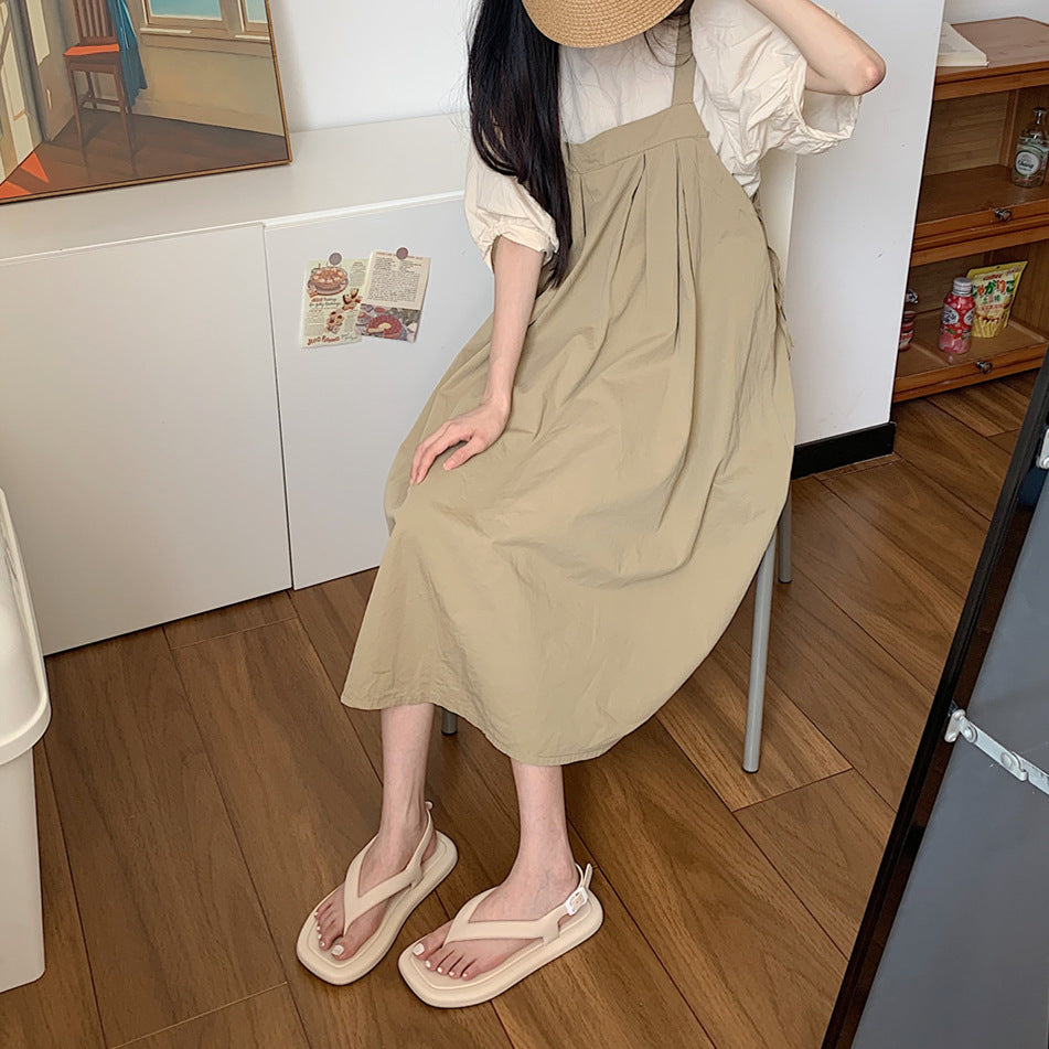Personalized Simple Solid Color Flip-toe Sandals