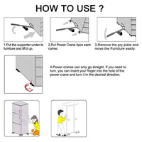 New Heavy Duty Furniture Lifter and Mover Set Ideal for Washing Machine Refrigerator Transport Furniture Lifting and Moving Help