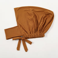 Milk Silk Elastic Sleeve Neck Solid Color Base Small Hat