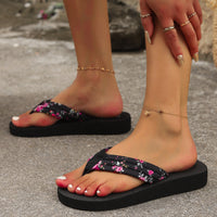 Women's Summer Korean-style Flat Heel Platform Flip Flops