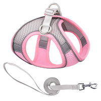 Vest-style Pet Harness Reflective Breathable Dog Hand Holding Rope Leash
