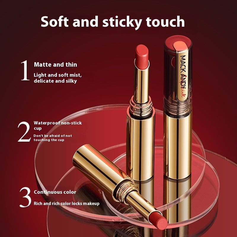 Moisturizing Matte Velvet No Stain On Cup Lipstick