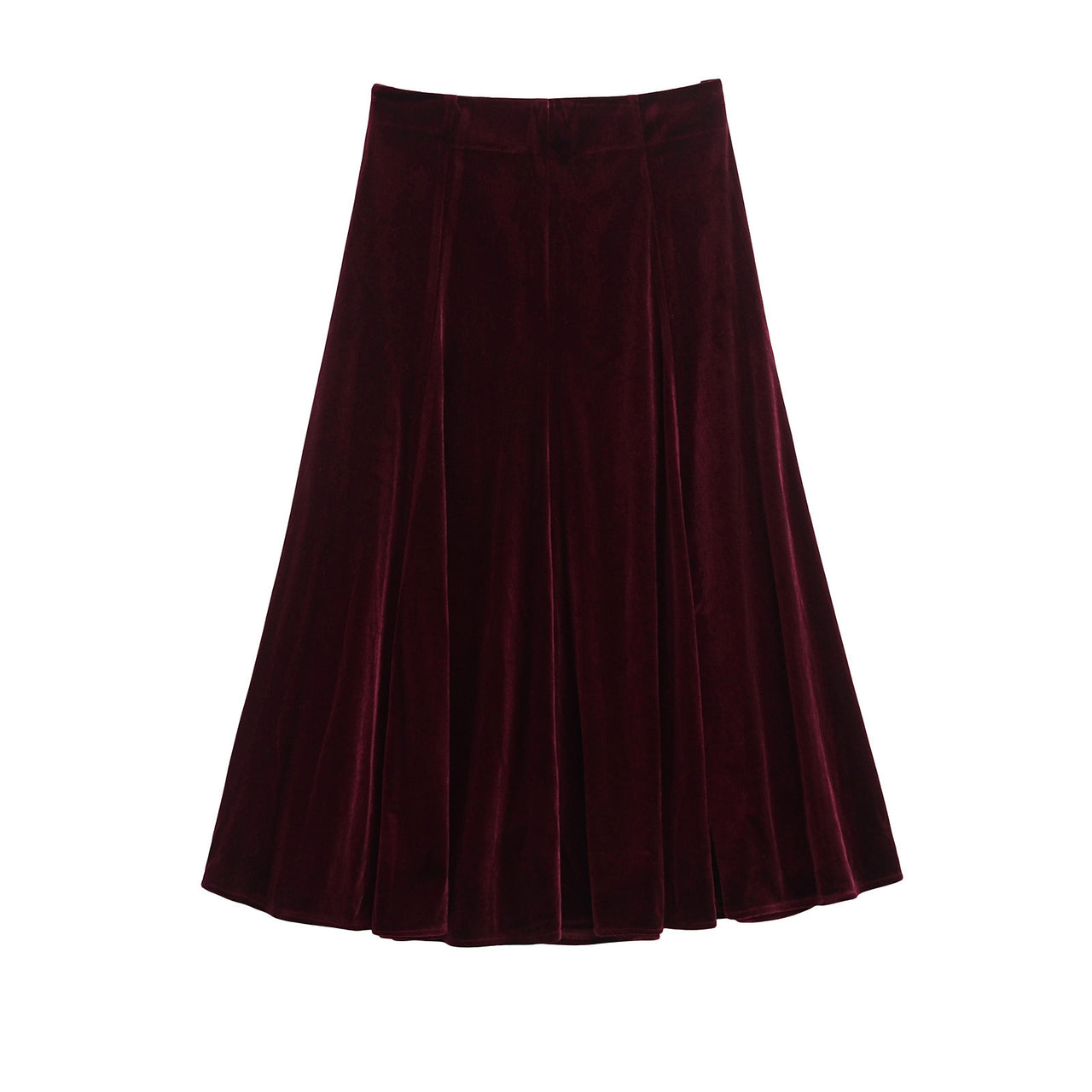European And American Fashion Velvet Temperament Wave Skirt