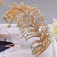 Handmade Chain Rhinestone Soft Silk Hair Accessories