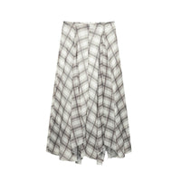 Spring And Summer European And American Style Snake Print Wide Hem Midi Skirt