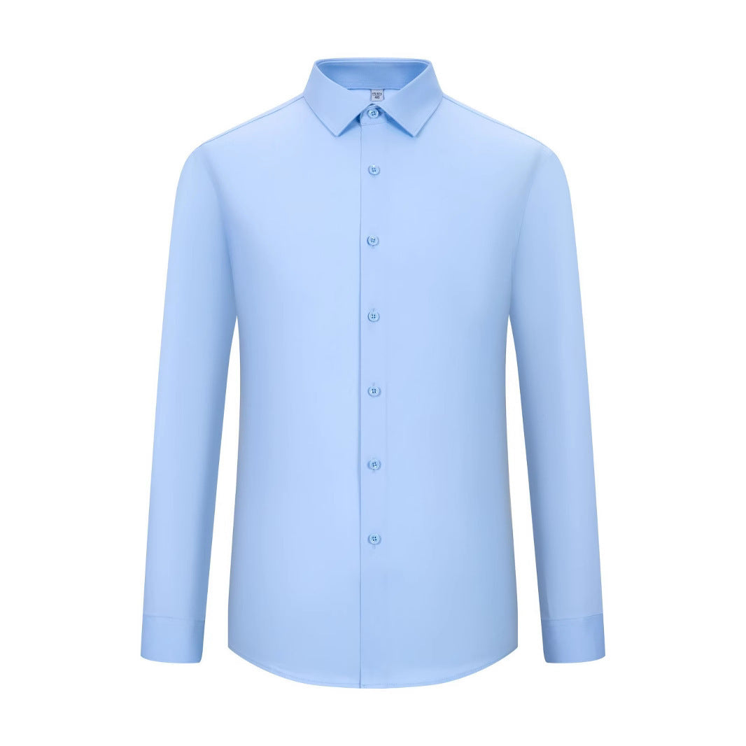 Three-proof Shirt Men's Long-sleeved Bamboo Fiber