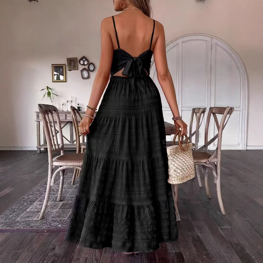 Women's Clothing Bow Bandage Dress