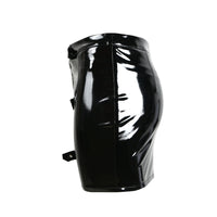 Female PU Leather Tight Fitting Hip Hugging Short Skirt