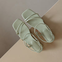 Flat Strap Open-toed Roman Sandals Women