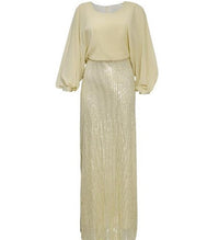 African Women's Beads Chiffon Party Evening Dress Big Size